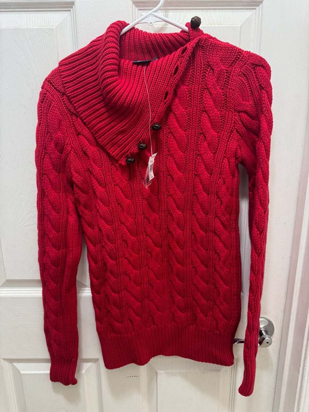 Lauren Ralph Lauren Red cable knit Sweater-Blue label
